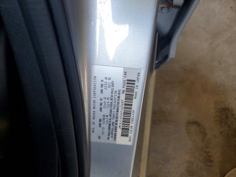 2016 Mazda 6 მანქანა იყიდება აუქციონზე, vin: JM1GJ1V54G1463687, აუქციონის ნომერი: 64934536