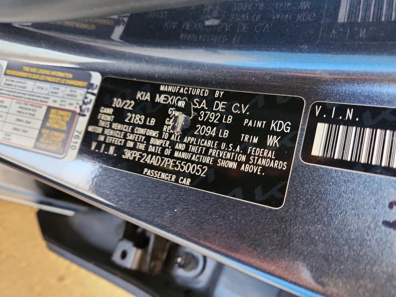 Aukcja sprzedaży 2023 Kia Forte, vin: 3KPF24AD7PE550052, numer aukcji: 67016176