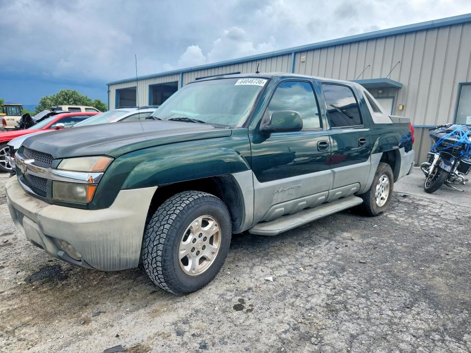 Продажа на аукционе авто 2002 Chevrolet Avalanche, vin: 3GNEK13T62G172924, номер лота: 64046736