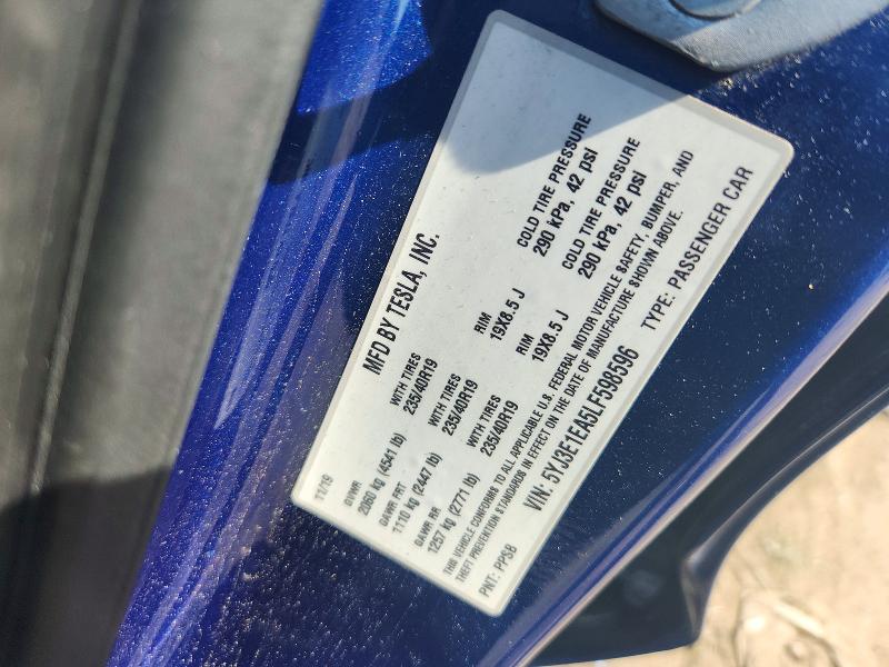 Продажа на аукционе авто 2020 Tesla Model 3, vin: 5YJ3E1EA5LF598596, номер лота: 64680646