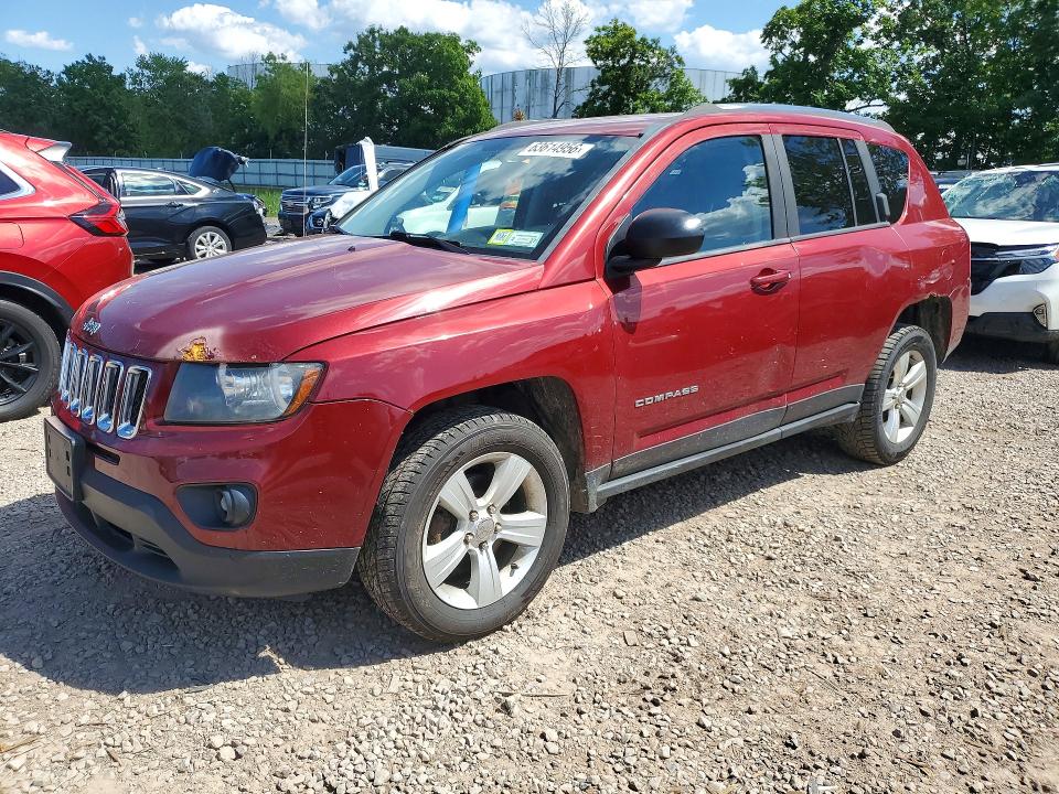 2014 Jeep Compass მანქანა იყიდება აუქციონზე, vin: 1C4NJDBB4ED592351, აუქციონის ნომერი: 63614956