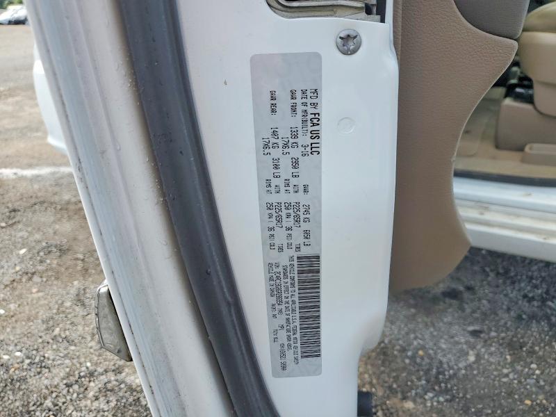 2016 Chrysler Town & Country მანქანა იყიდება აუქციონზე, vin: 2C4RC1BG8GR286954, აუქციონის ნომერი: 65986276