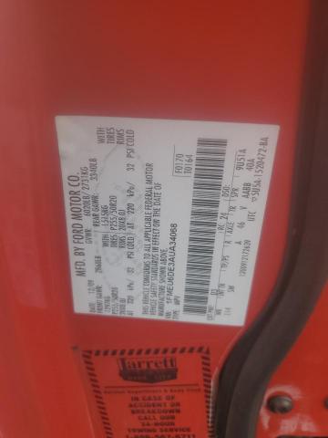 Aukcja sprzedaży 2010 Ford Explorer, vin: 1FMEU6DE3AUA34068, numer aukcji: 63855306