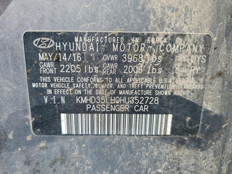64148136 :رقم المزاد ، KMHD35LH0HU352728 vin ، 2017 Hyundai Elantra Gt مزاد بيع