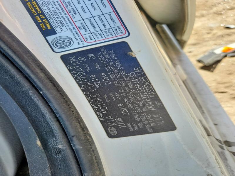 64952506 :رقم المزاد ، KNAFE222595644595 vin ، 2009 Kia Spectra مزاد بيع