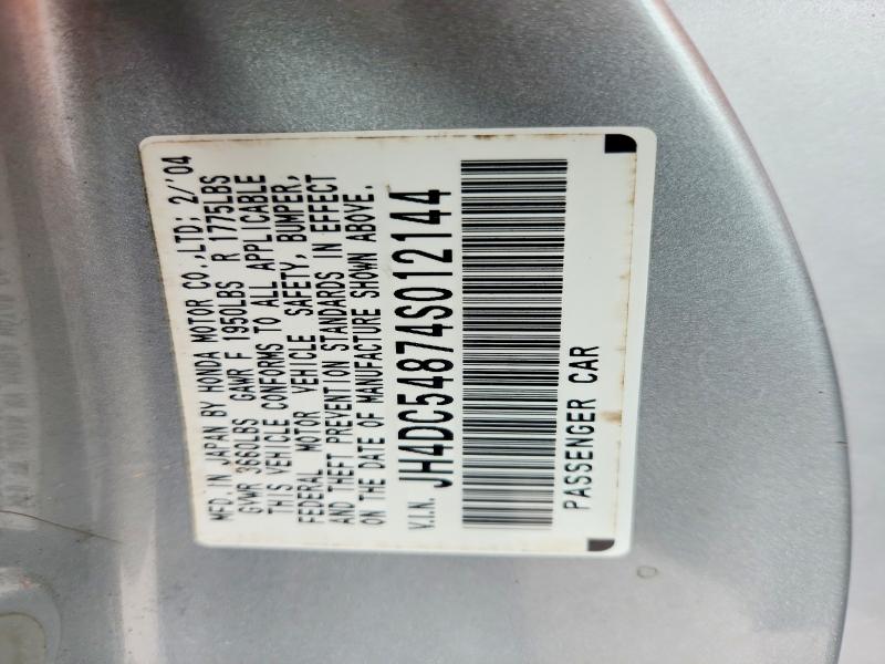 Aukcja sprzedaży 2004 Acura Rsx, vin: JH4DC54874S012144, numer aukcji: 66585876