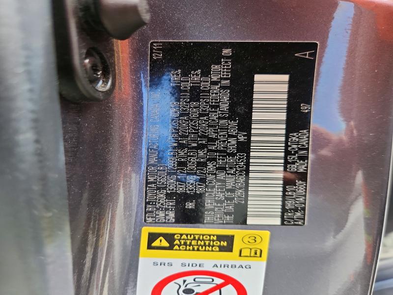 Aukcja sprzedaży 2012 Lexus Rx, vin: 2T2BK1BA6CC134533, numer aukcji: 65062256