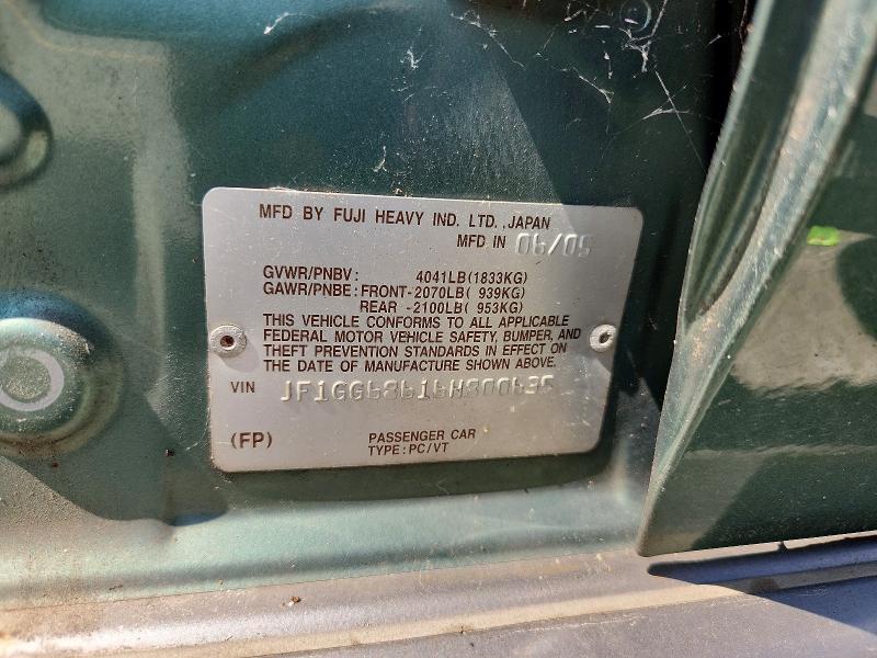 66838566 :رقم المزاد ، JF1GG68616H800635 vin ، 2006 Subaru Impreza مزاد بيع