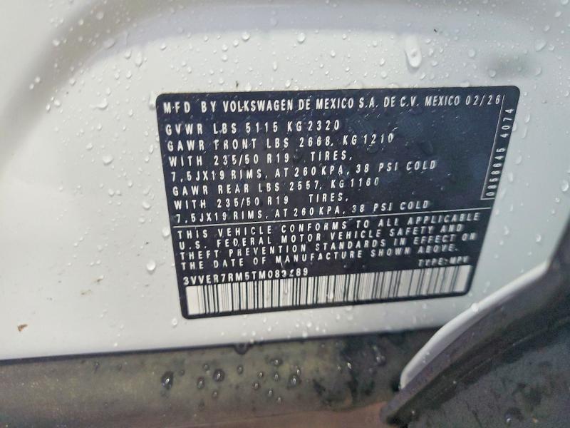 Продажа на аукционе авто 2026 Volkswagen Tiguan, vin: 3VVER7RM5TM083289, номер лота: 64394316