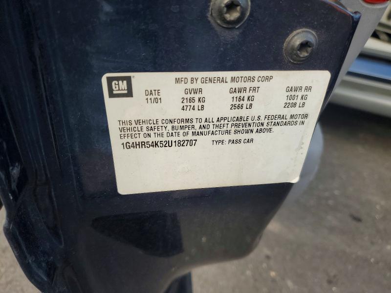 Aukcja sprzedaży 2002 Buick Lesabre, vin: 1G4HR54K52U182707, numer aukcji: 64628506