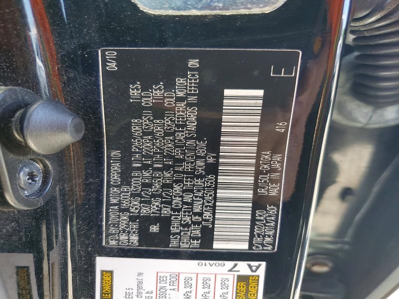 Aukcja sprzedaży 2010 Lexus Gx, vin: JTJBM7FX2A5013506, numer aukcji: 65923256