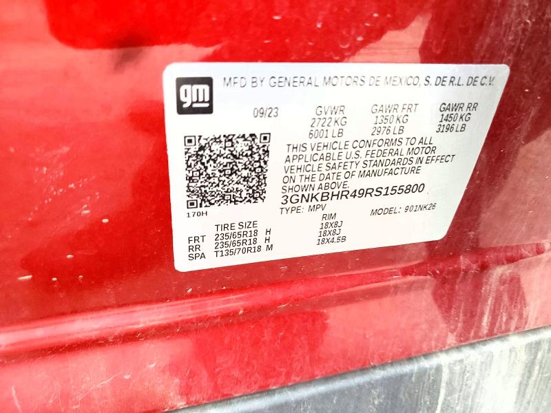 Aukcja sprzedaży 2024 Chevrolet Blazer, vin: 3GNKBHR49RS155800, numer aukcji: 66377146