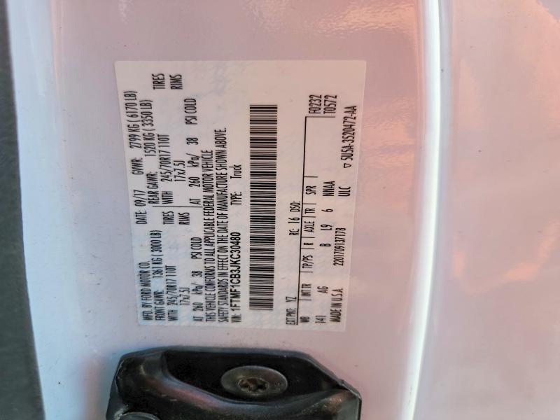 Aukcja sprzedaży 2018 Ford F150, vin: 1FTMF1CB3JKC30480, numer aukcji: 69735526