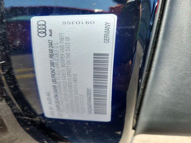 Aukcja sprzedaży 2021 Audi A5, vin: WAUSAAF54MA038391, numer aukcji: 64074246