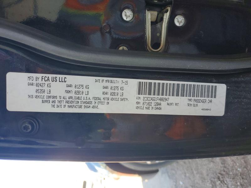 Aukcja sprzedaży 2015 Chrysler 300, vin: 2C3CCAGG1FH882947, numer aukcji: 65345606