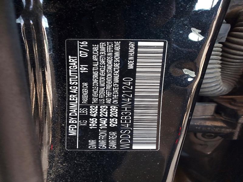 Продаж на аукціоні авто 2017 Mercedes-benz Cla, vin: WDDSJ4EB3HN421240, номер лоту: 64697066