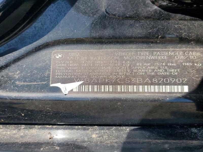 Продажа на аукционе авто 2011 Bmw 328, vin: WBAPK7C53BA820902, номер лота: 64388876