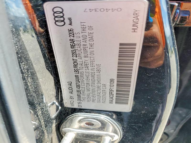 Aukcja sprzedaży 2015 Audi A3, vin: WAUACGFF0F1101099, numer aukcji: 64748616