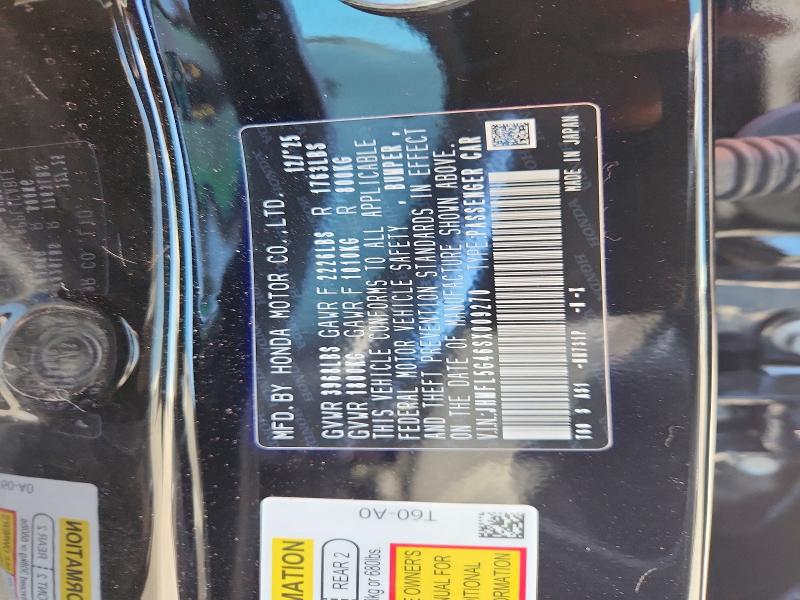 2025 Honda Civic მანქანა იყიდება აუქციონზე, vin: JHMFL5G46SX009270, აუქციონის ნომერი: 64725966