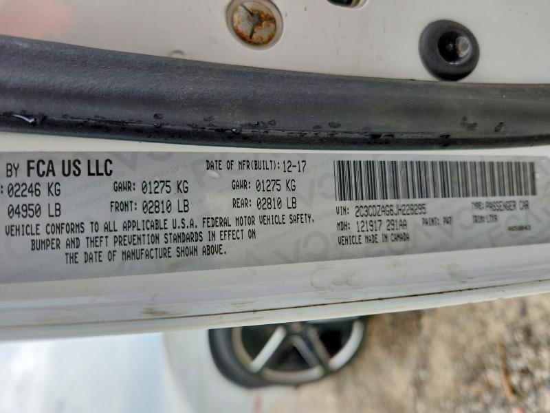 Продаж на аукціоні авто 2018 Dodge Challenger, vin: 2C3CDZAG6JH228295, номер лоту: 65915016
