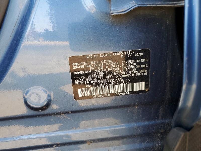 Продажа на аукционе авто 2019 Subaru Forester, vin: JF2SKASC0KH419052, номер лота: 64279806