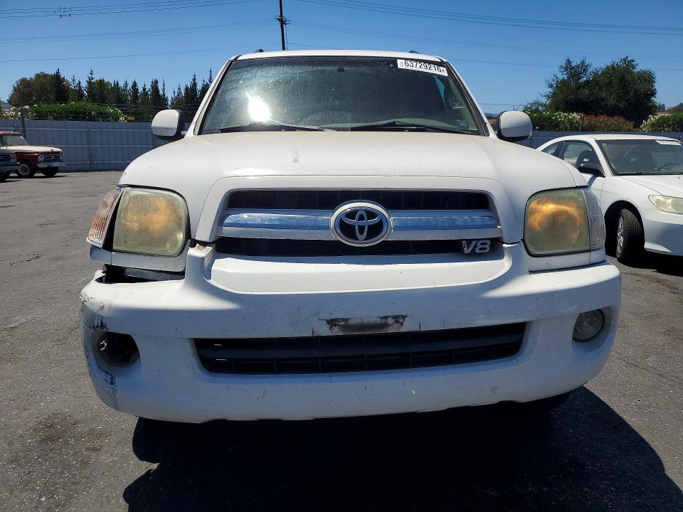 2005 Toyota Sequoia მანქანა იყიდება აუქციონზე, vin: 5TDZT34A05S250202, აუქციონის ნომერი: 63729216