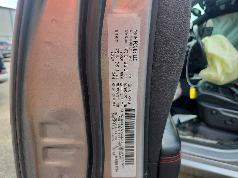 2017 Dodge Durango მანქანა იყიდება აუქციონზე, vin: 1C4SDHCT3HC771032, აუქციონის ნომერი: 62527366