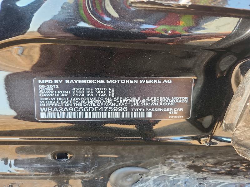 Aukcja sprzedaży 2013 Bmw 335, vin: WBA3A9C56DF475996, numer aukcji: 63841266