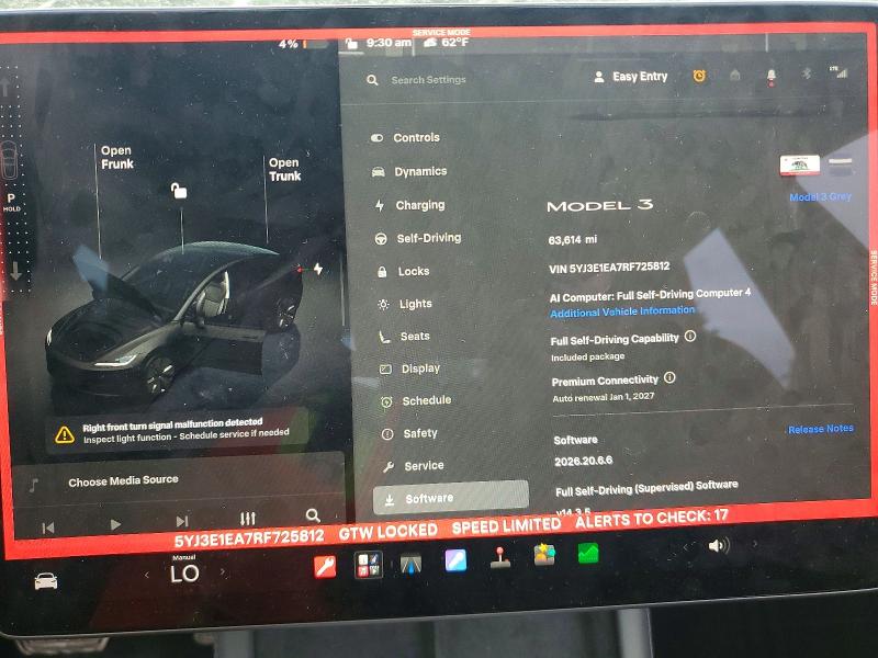 Продажа на аукционе авто 2024 Tesla Model 3, vin: 5YJ3E1EA7RF725812, номер лота: 65242406