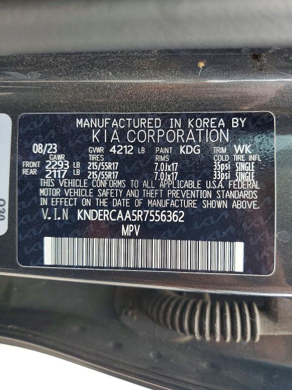 Продаж на аукціоні авто 2024 Kia Seltos, vin: KNDERCAA5R7556362, номер лоту: 67008276
