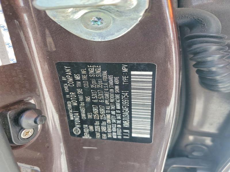 Aukcja sprzedaży 2015 Hyundai Tucson, vin: KM8JU3AG4FU997541, numer aukcji: 64625756