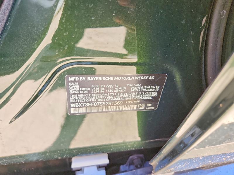 Aukcja sprzedaży 2025 Bmw X1, vin: WBX73EF07S5281569, numer aukcji: 64919556