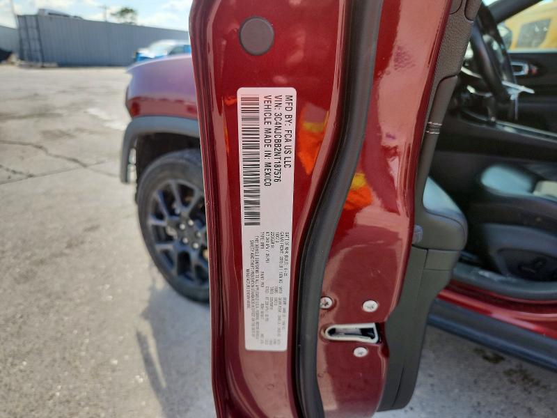 2022 Jeep Compass მანქანა იყიდება აუქციონზე, vin: 3C4NJCBB2NT187576, აუქციონის ნომერი: 65517576