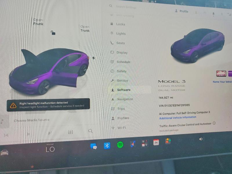 64896686 :رقم المزاد ، 5YJ3E1EB1NF291065 vin ، 2022 Tesla Model 3 مزاد بيع