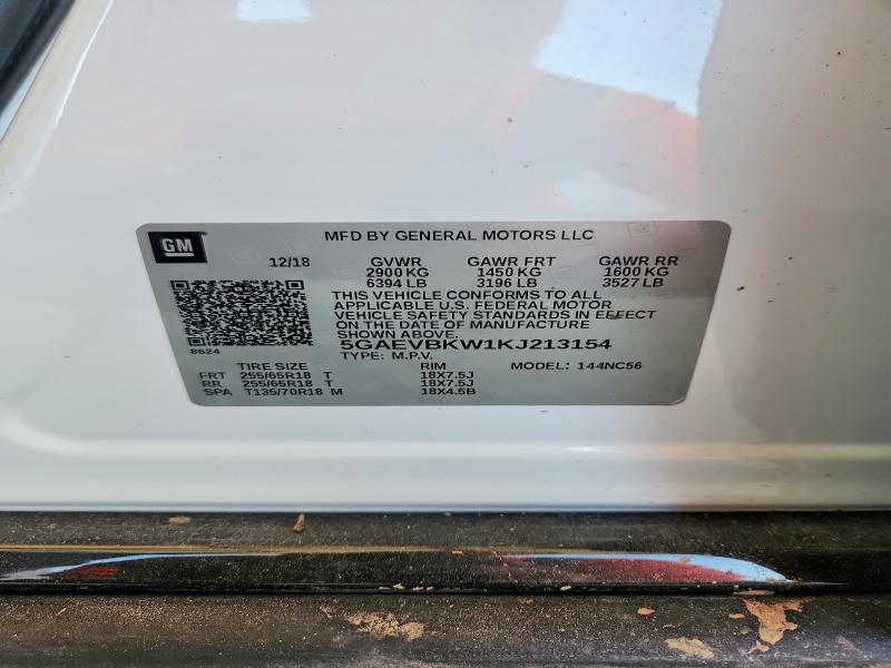 Продаж на аукціоні авто 2019 Buick Enclave, vin: 5GAEVBKW1KJ213154, номер лоту: 65293106