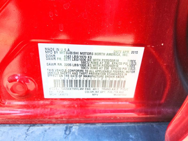 Aukcja sprzedaży 2015 Mitsubishi Outlander Sport, vin: 4A4AP3AU4FE034112, numer aukcji: 64328776