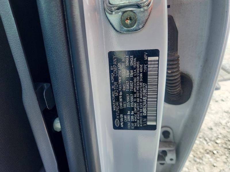 63946046 :رقم المزاد ، KM8K62AA8LU590127 vin ، 2020 Hyundai Kona مزاد بيع