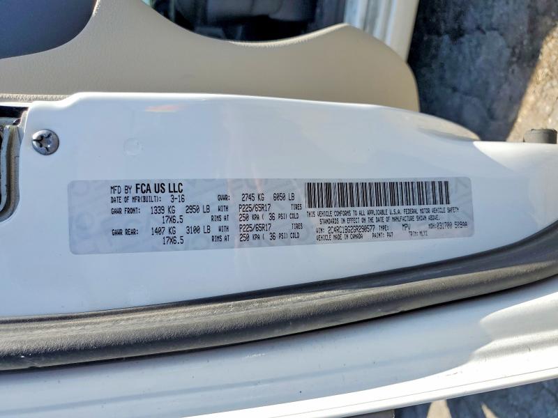 Продаж на аукціоні авто 2016 Chrysler Town & Country, vin: 2C4RC1BG2GR290577, номер лоту: 63920106