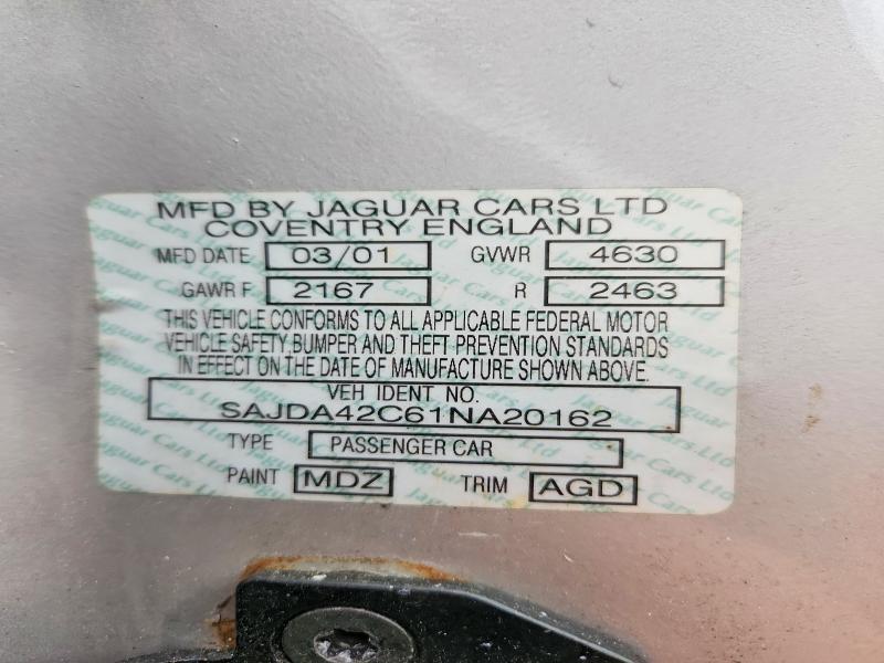 Продажа на аукционе авто 2001 Jaguar Xk8, vin: SAJDA42C61NA20162, номер лота: 64517486
