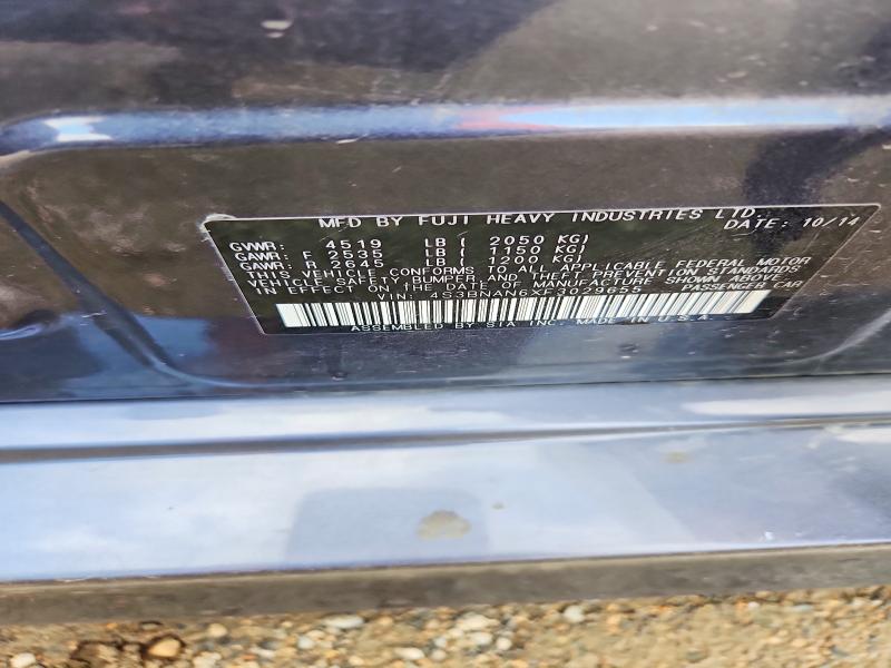 Aukcja sprzedaży 2015 Subaru Legacy, vin: 4S3BNAN6XF3029655, numer aukcji: 64681176