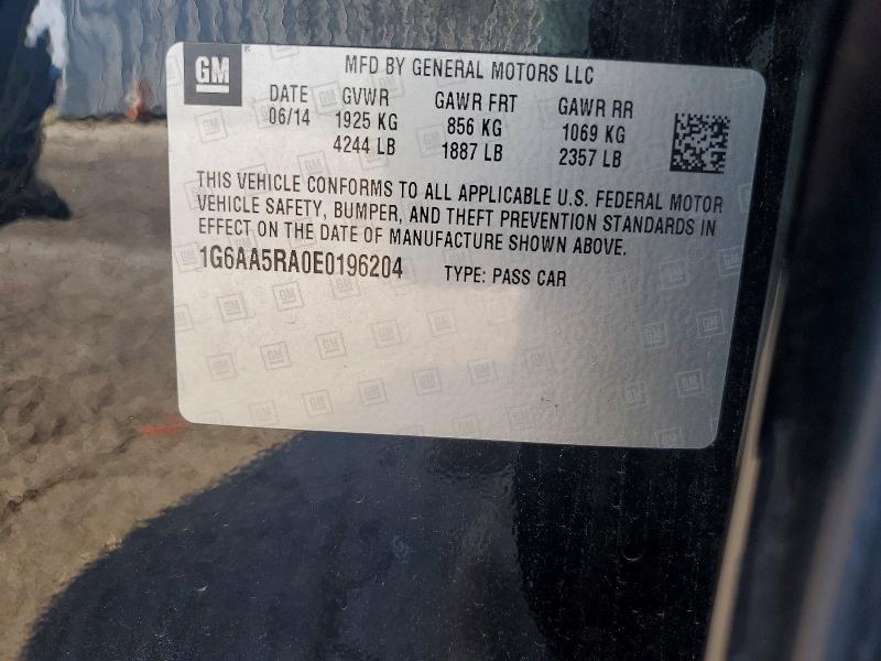 Продажа на аукционе авто 2014 Cadillac Ats, vin: 1G6AA5RA0E0196204, номер лота: 66048656