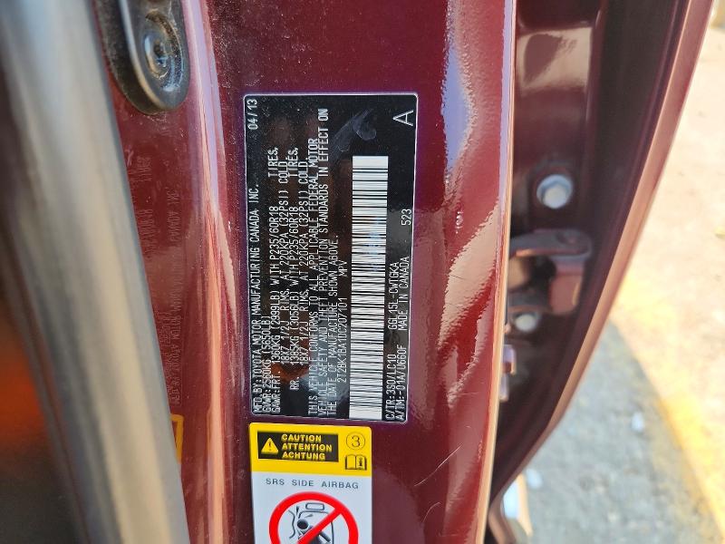 Aukcja sprzedaży 2013 Lexus Rx 350, vin: 2T2BK1BA1DC207101, numer aukcji: 64385156