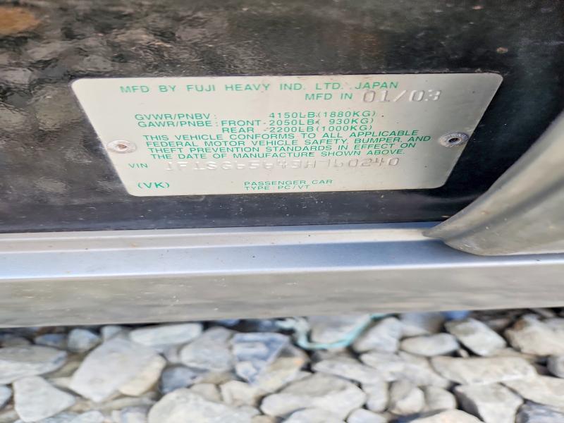 2003 Subaru Forester მანქანა იყიდება აუქციონზე, vin: JF1SG65643H760240, აუქციონის ნომერი: 66191076