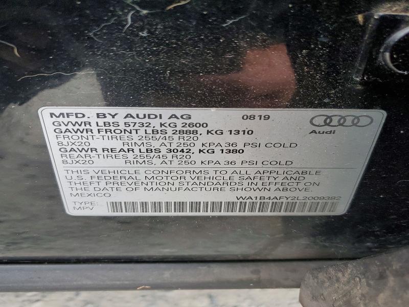 Продаж на аукціоні авто 2020 Audi Sq5, vin: WA1B4AFY2L2009382, номер лоту: 66453696