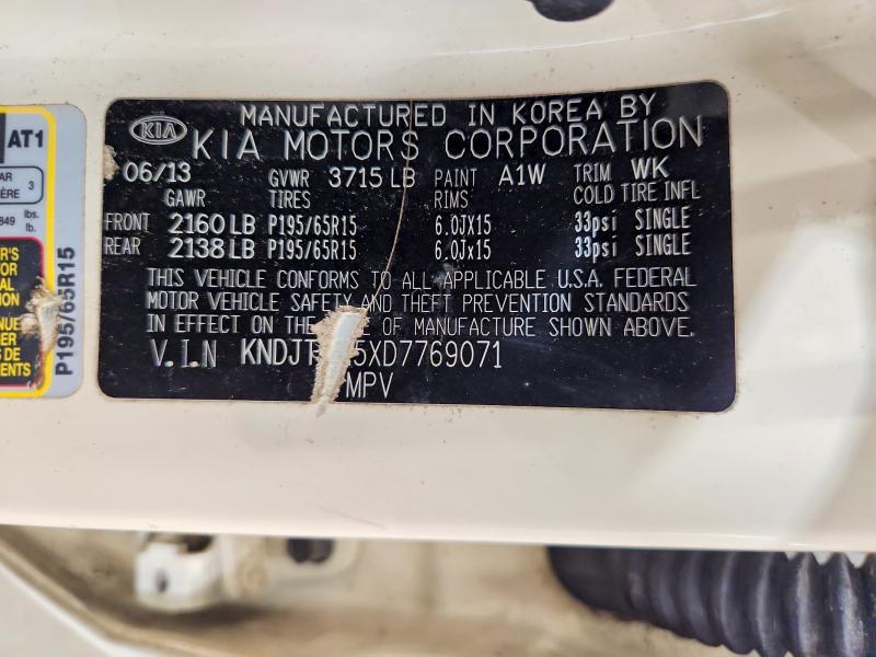 Продаж на аукціоні авто 2013 Kia Soul, vin: KNDJT2A5XD7769071, номер лоту: 66499436