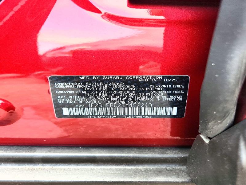 Продажа на аукционе авто 2026 Subaru Outback, vin: JF2BUPBD2TY452240, номер лота: 63933746