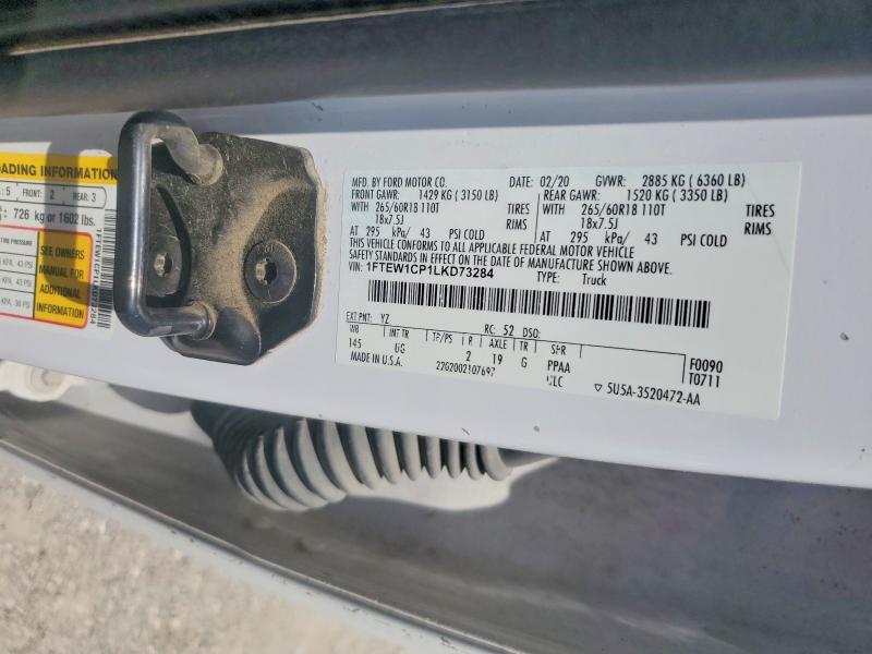 Продажа на аукционе авто 2020 Ford F150, vin: 1FTEW1CP1LKD73284, номер лота: 63646996