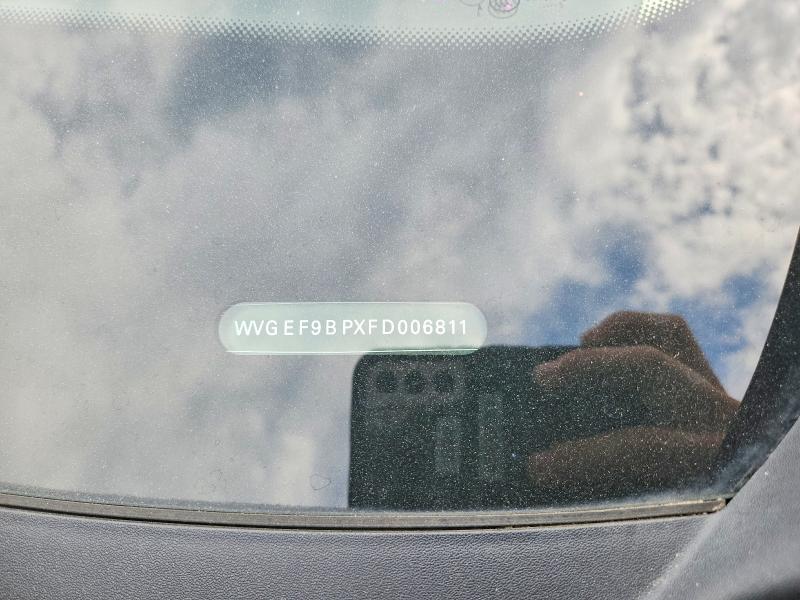 2015 Volkswagen Touareg მანქანა იყიდება აუქციონზე, vin: WVGEF9BPXFD006811, აუქციონის ნომერი: 67194886