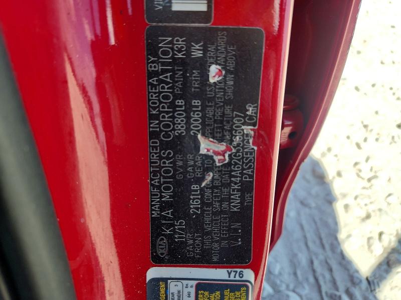 Aukcja sprzedaży 2016 Kia Forte, vin: KNAFK4A62G5566007, numer aukcji: 64699346