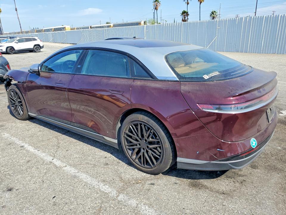 2022 Lucid Motors Air მანქანა იყიდება აუქციონზე, vin: 50EA1GBA1NA002000, აუქციონის ნომერი: 63729136